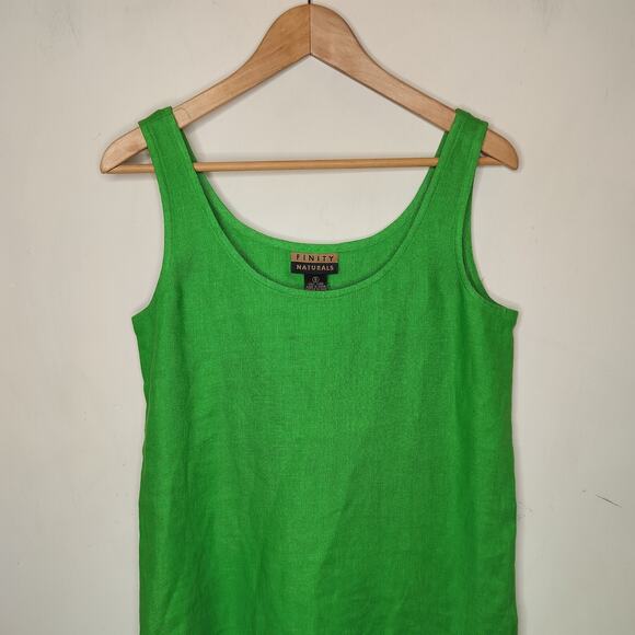 Finity Naturals 100% Linen Tank Dress - Picture 2 of 6